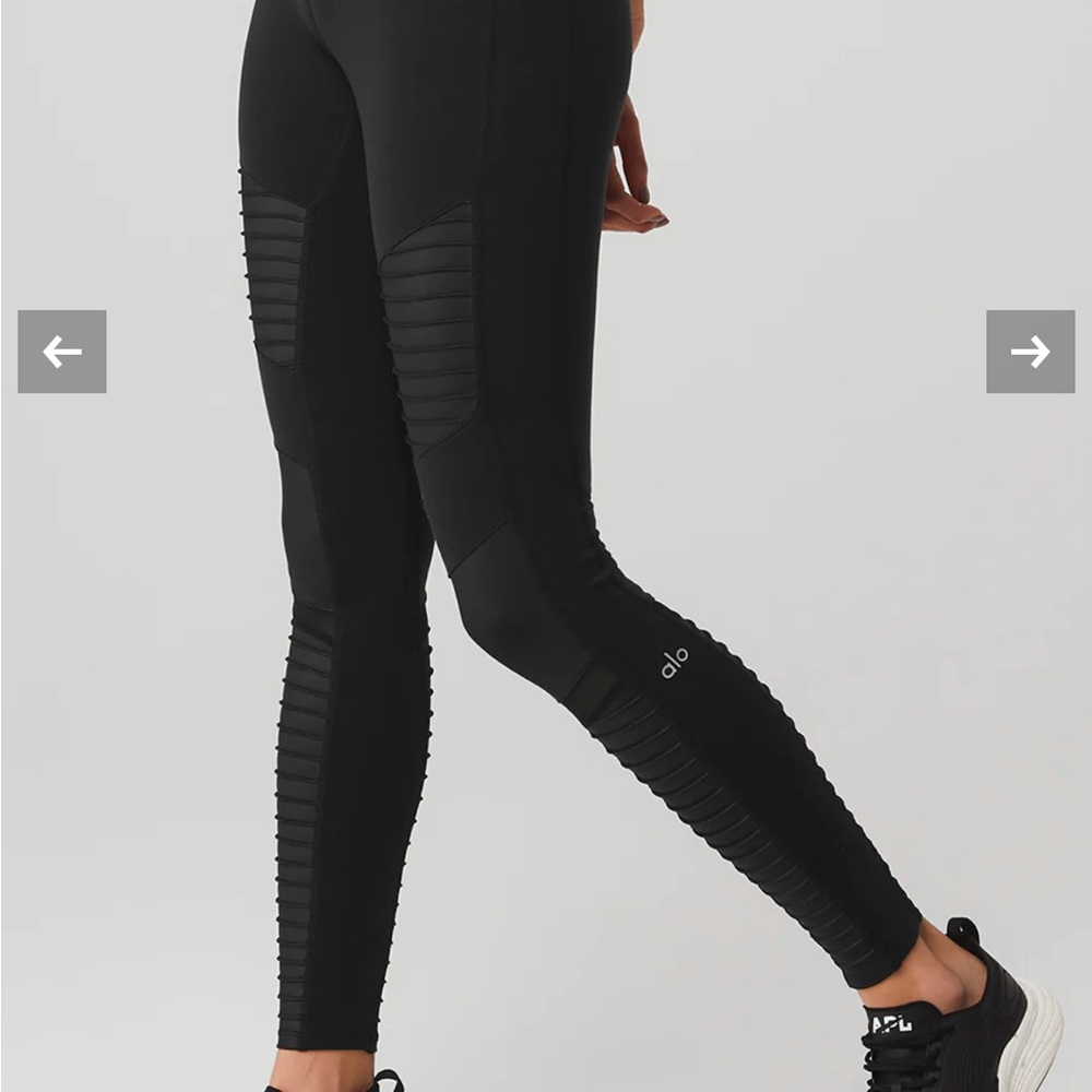 alo High-Waist Moto Legging - Black Women's Leggings like new - Picture 8 of 8